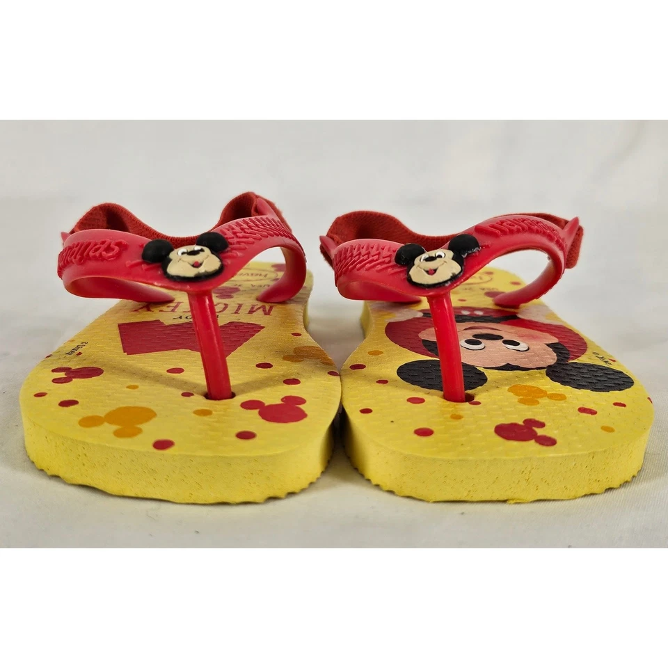 SANDALIAS CHANCLAS HAVAIANAS X DISNEY BEBÉ MICKEY NIÑO AMARILLO/ROJO - TALLA 7C Foto 2 de 4
