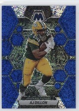 2023 Panini Mosaic Blue Sparkle Prizm 41/96 AJ Dillon #84 1p5y