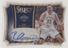 2014-15 Panini Select Die-Cut Blue Wave Prizm 2/10 Ryan Anderson #23 Auto s7f