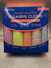 Bright Box  Microfiber Cleaning Cloths, 5 Pack, Multi-Purpose Cloths