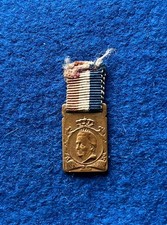 Niederlande Abzeichen K&ouml;nigin Wilhelmina 1948 mit Band 15 x 20 mm #856