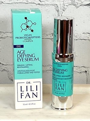 NEW IN BOX DR. LILI FAN Age Defying Eye Serum 0.5 fl oz/15ml WRINKLES PUFFINESS
