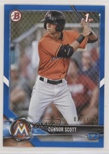 2018 Bowman Draft Blue 12/150 Connor Scott #BD-158 s3g