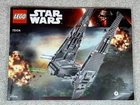 LEGO Star Wars Kylo Ren's Command Shuttle (75104) 100% Complete with Minifigures