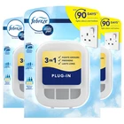 3 x Febreze 3Vol Plug-In Diffuser Units Plug Air Freshener (No Refills Included)