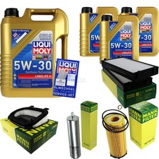 Inspektionspaket 8L Liqui Moly Longlife 5W-30 f�r BMW X5 E70 xDrive30d