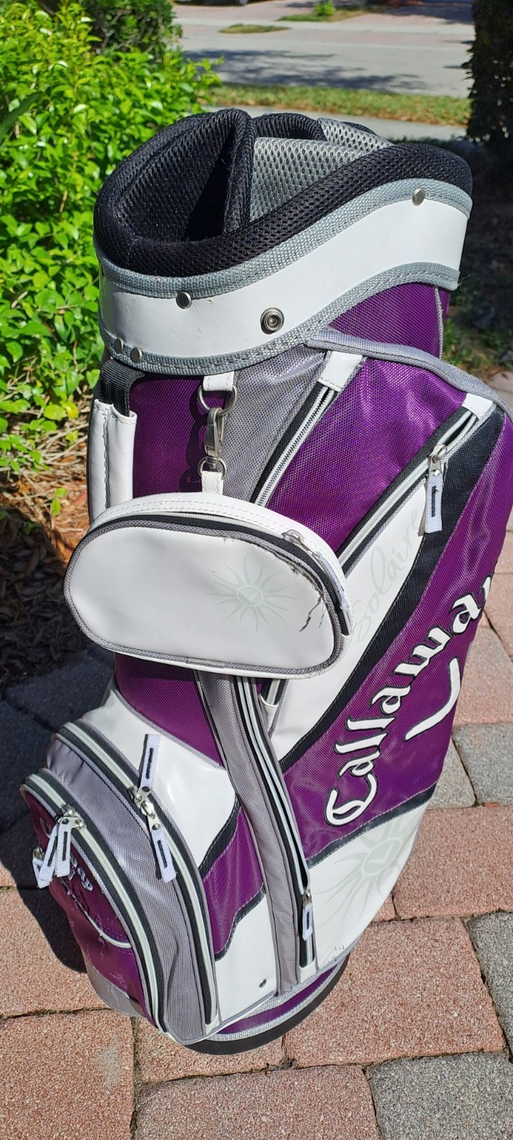 Women's Ladies Callaway 8 Div Purple White Shoulder Strap Ra