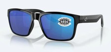 Costa Del Mar Men's Paunch Sunglasses - Black/Polarized Blue Mirrored 580G