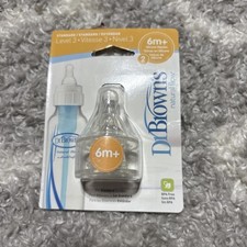 Dr. Brown's Natural Flow Silicone Bottle Nipple, Level 3 6m