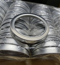80 Lids: 3.25&rdquo; Smooth Stainless Steel Lid W/ Clear Window Top 1/2&rdquo; Deep Unused