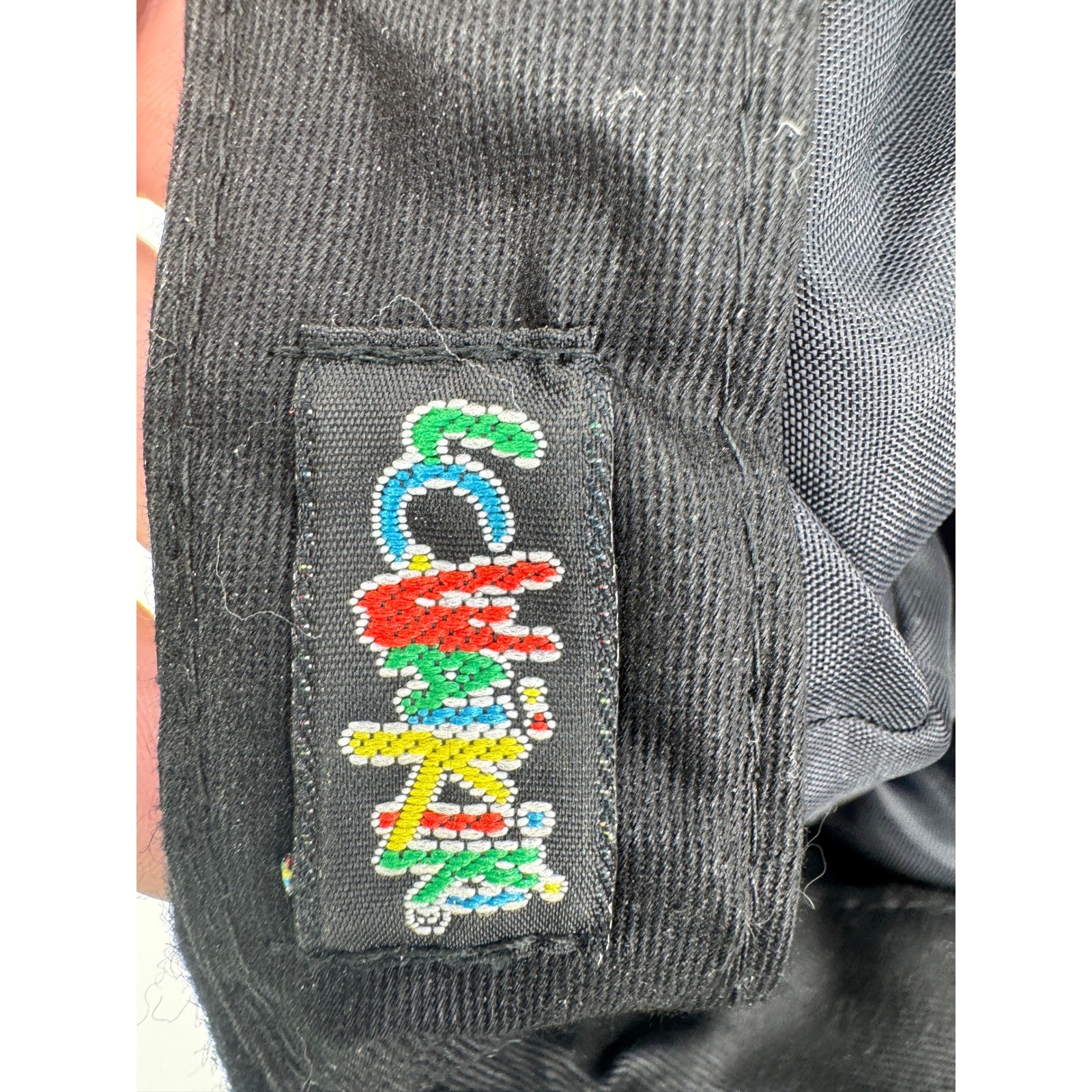 Vintage Monkey Character Patch Black Baseball Cap… - image 11