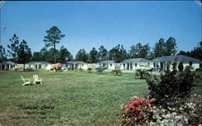 Tropical Court ~ Folkston Georgia GA ~ 1960s hand cancel Port Salerno FL