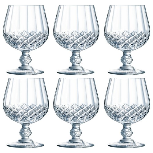 Eclat Cristal d'Arque Longchamp Cognac Wine Tumbler Champagne Crystal Glasses - Picture 37 of 71