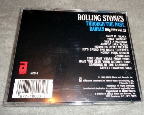 Rolling Stones CD Through The Past Darkly (Big Hits Vol 2) 1986 Remasters - Picture 2 of 7