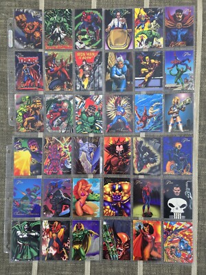 1994 Flair Marvel Annual Complete Set 150 Cards NM-M Wolverine Thor Spider-Man
