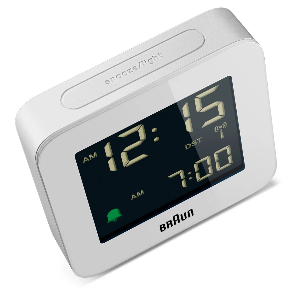 Quartzwecker BRAUN Weiß - Funkgesteuert - LCD-Bildschirm - BC09W-DCF Europa - Bild 3 von 4