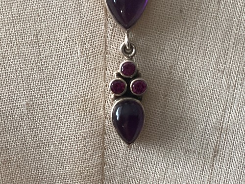 INCREDABLE AUTHENTIC SIGN NB NICKY BUTLER STERLING SILVER & GEMSTONE NECKLACE NR - Picture 4 of 13