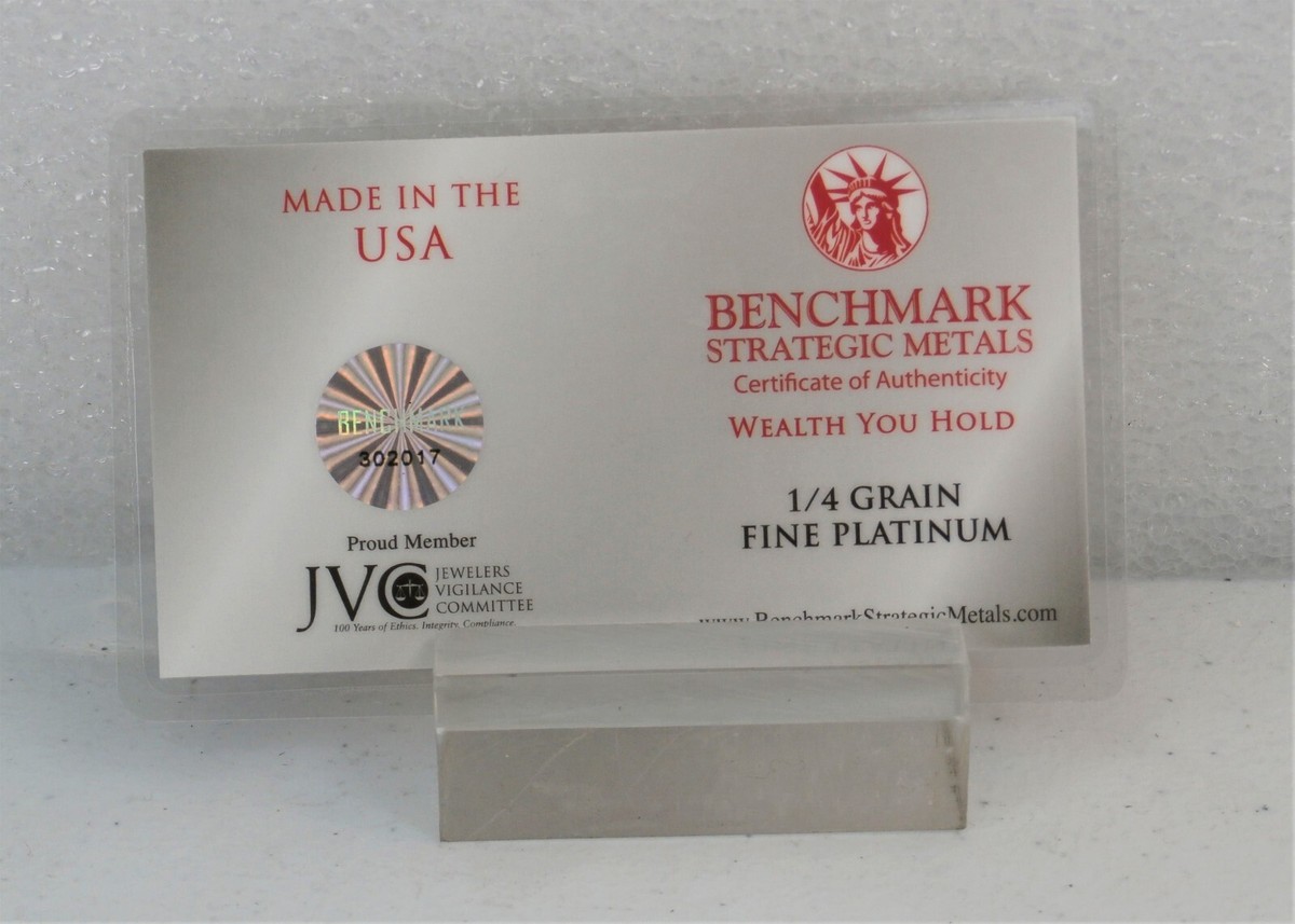 な*か様 platinum .9995 PLATINUM 6 PAK OF REFRESHING PURE .9995 PLATINUM 1/60 GRAM