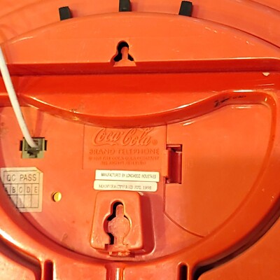 Vintage 1995 Coca Cola Button Telephone 12