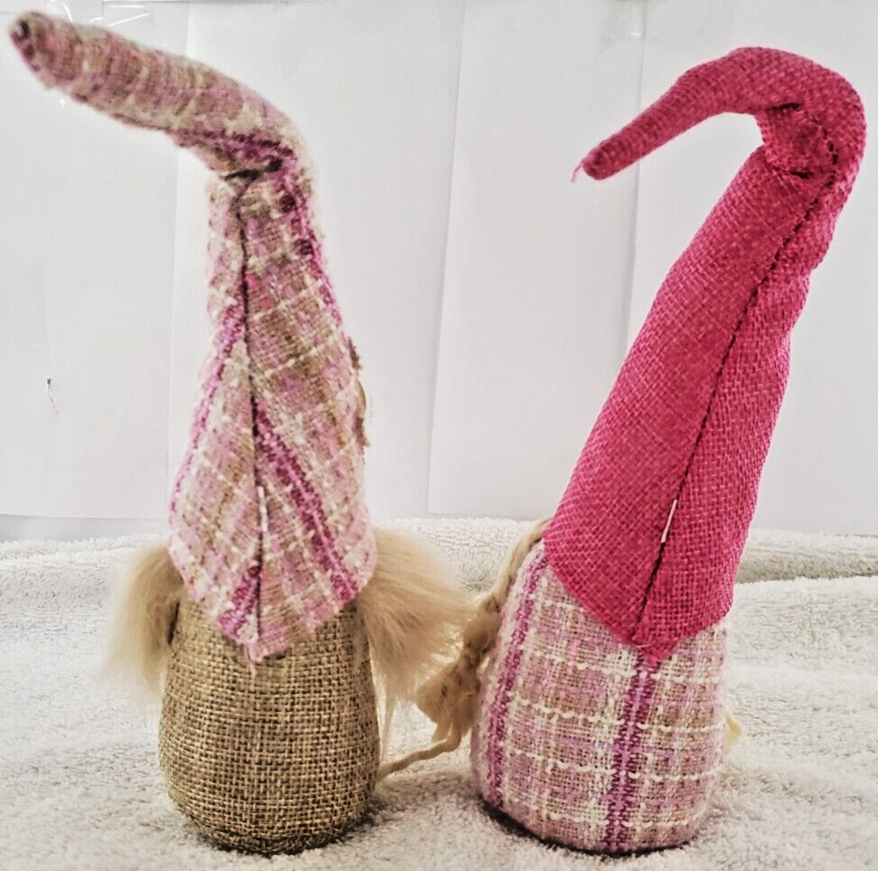 Cloth Gnome Handmade Figurines Faceless Doll Decor Valentines Pink Boy