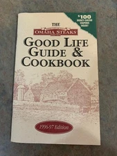 Omaha Steaks Good Life Guide & Cookbook 1996-97 1998-99 editions soft Pair 2
