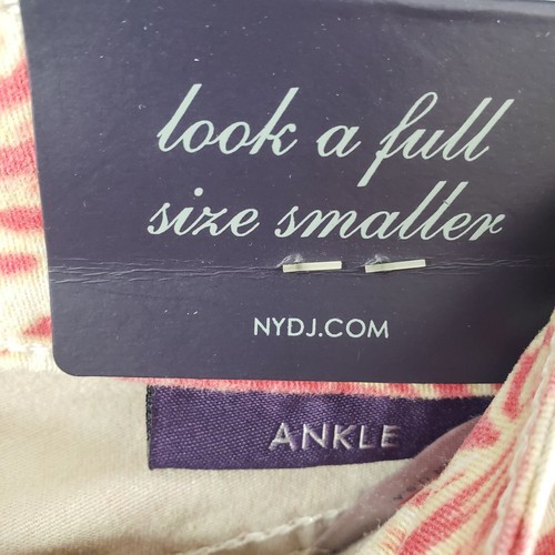 NYDJ Alisha Ankle Pants Size 10P Petites Stretch Pockets Mid Rise Geometric - Picture 5 of 10