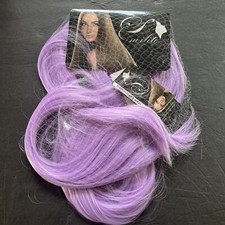26” synthetic Long Straight Clip In On Hair Extension  Light Purple