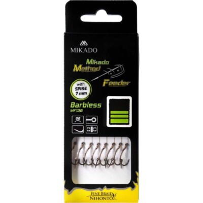 MIKADO METHOD FEEDER Rig mit Nadel Haken Feederhaken 8 St  #6 0,16mm/10cm213BI-6