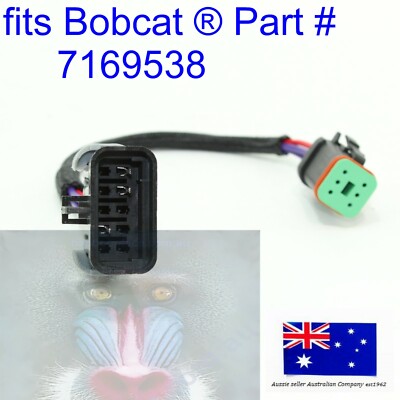 fits Bobcat Ignition Key Switch Wiring Harness Adapter 7169538 S100 S130 S150