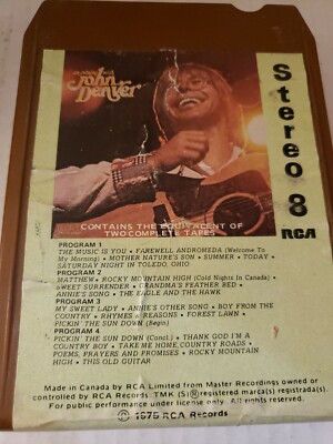 An Evening With John Denver     8-track