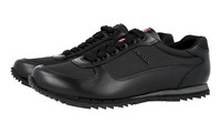 Prada Leder Nylon Sneaker - Linea Rossa - 4E2721 - Schwarz - Neu - 11 45