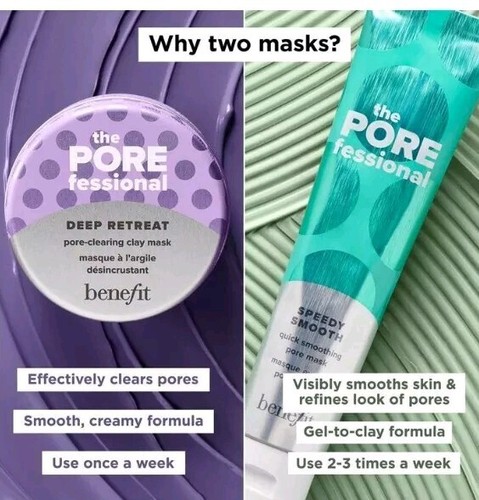 Benefit the Porefessional Speedy Smooth Pore Mask - Full Size 2.5 oz New $39 RV - Picture 7 of 9