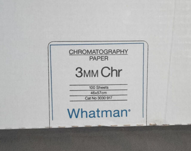 Whatman Pk 100 Sheets 46 X 57 Cm Chromatography Paper 3mm Chr 3030 917 Ebay