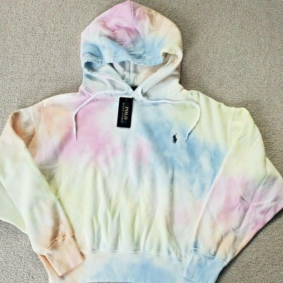 ralph lauren tie dye moletom com capuz women's