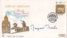 BARONESS MARGARET THATCHER Signed FDC BRITISH PRIME MINISTER 1979-1990 COA