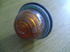 Vintage Lucas Original Side Light Fitting and Amber Glass Fitting Morris Minor