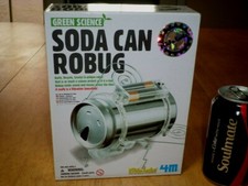 SODA CAN ROBUG ROBOT - BUILD IT "KIDS LAB" MOVING SCIENCE PROJECT KIT, NIB