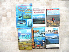 (6) ALASKA Books Backpacking Wilderness Travel Smart Adventuring Denali VG Cond