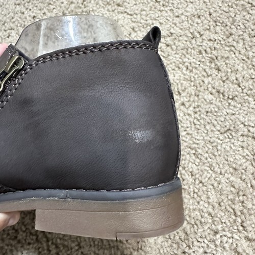 Zapatos sin cordones Soft Style by Hush Puppies “Moyen” marrón cremallera lateral talla 7,5 M - Imagen 7 de 11