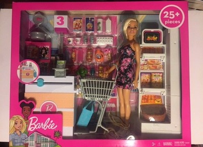 barbie supermarket set