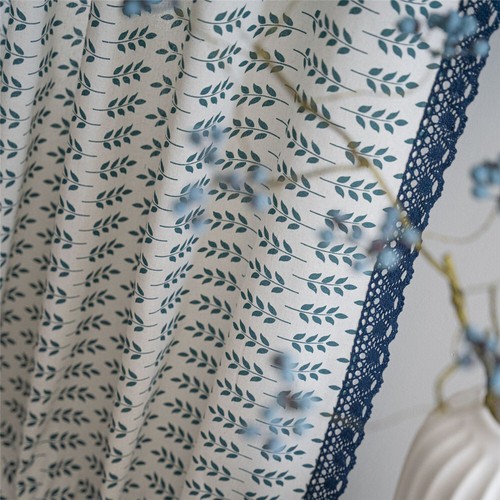1pc Lace Edge Printed Curtain Living Room Bedroom Window Drape Valance Treatment - Picture 37 of 43