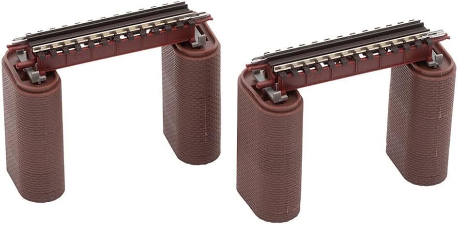 TOMIX N Gauge Fine Track Deck Grider Bridge S70 (F) Red Set