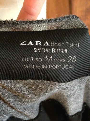 Zara M Gray Stretch Knit Blouse Top - Picture 5 of 5