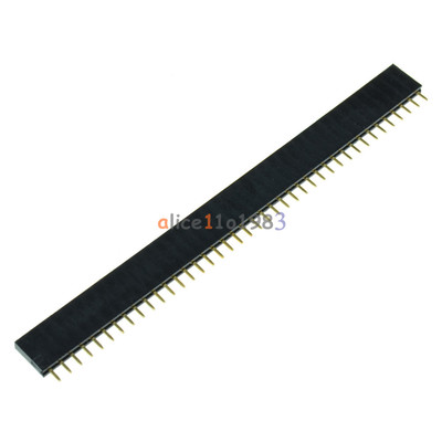 100PCS 40Pin 2.54mm  Single  Row Straight  Female Pin Header Strip PBC Ardunio