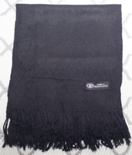 PAOLO GUCCI BLACK WOOL SCARF