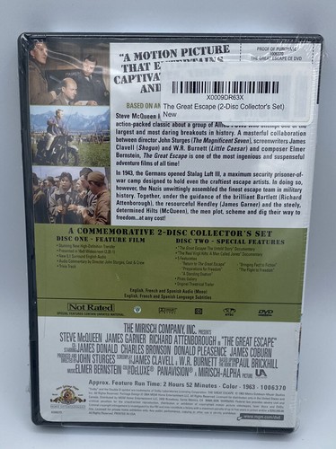 THE GREAT ESCAPE (DVD, 2009, 2-Disc Set, Collectors Edition) New, Sealed - 第 3/4 張圖片