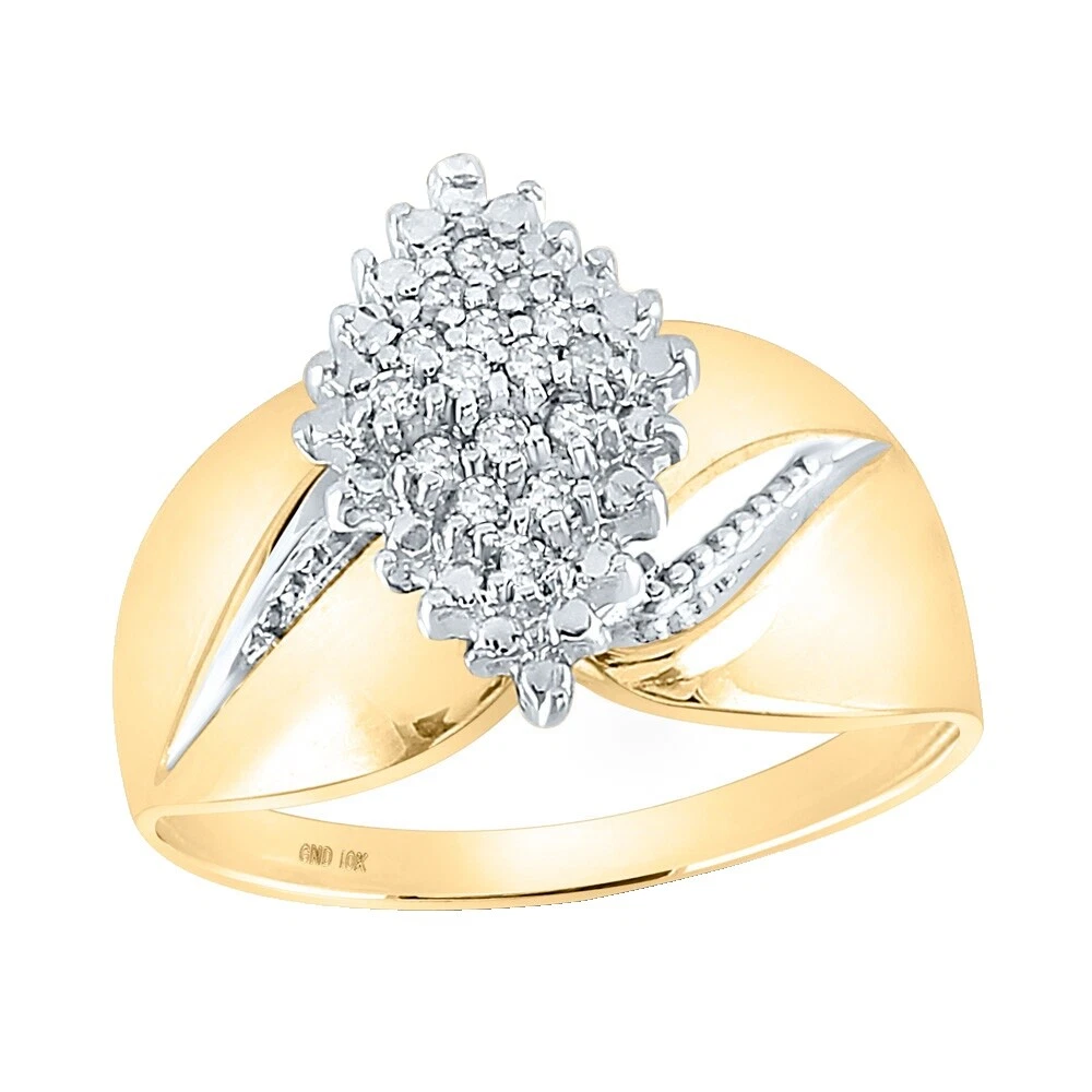 Желтые позолоченные модные кольца 8,5