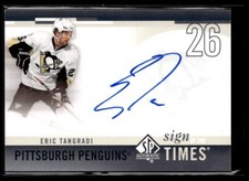 2010-11 SP Authentic Sign of the Times Eric Tangradi Auto Pittsburgh Penguins
