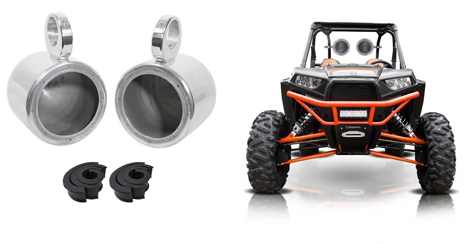 Колонки Rockville MAC65S 65 Rollbar Tower для 4 телевизоров UTV RZR Тележка Polaris Джип