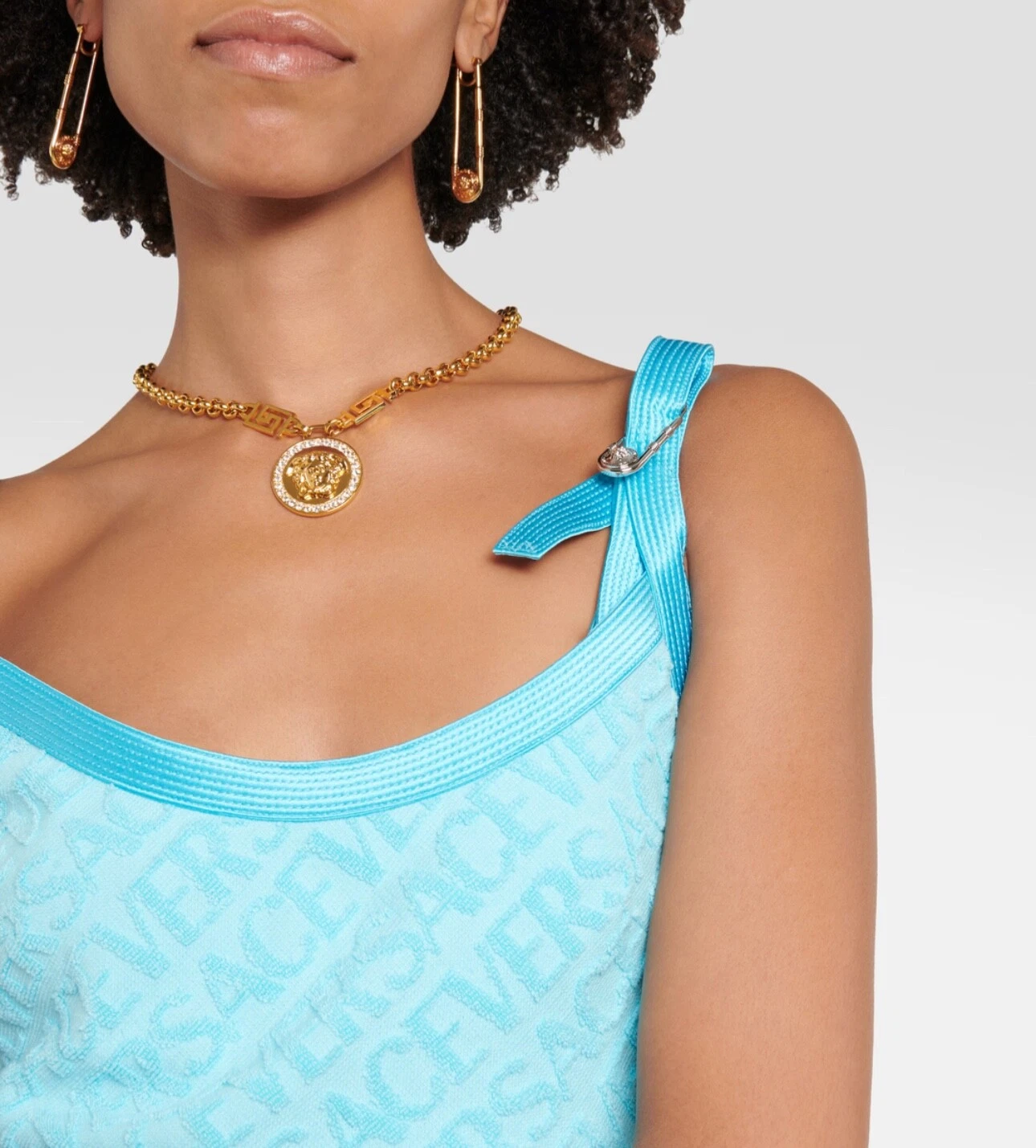 Abito Versace x Dua Lipa taglia 46 con APPENDINO E DUSTBAG